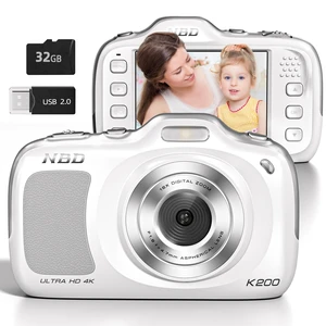 4K 64MP Digital Camera with 32GB Card and 16X ZoomEasy for Kids(White) Autofocus Portable Compact Camera for Photography, Perfect for Teens, Kids, Adults & Beginners 4K 64MP Digital Camera with 32GB Card and 16X ZoomEasy for Kids(White) Autofocus Portable Compact Camera for Photography, Perfect for Teens, Kids, Adults & Beginners