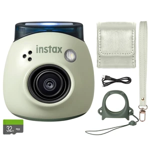 INSTAX PAL Fuji Digital Camera Pistachio Green + Custom Case & 32gb Memory Card Accessory Bundle INSTAX PAL Fuji Digital Camera Pistachio Green + Custom Case & 32gb Memory Card Accessory Bundle