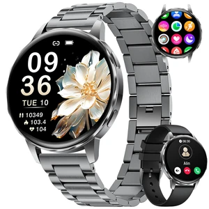 1.27" Smart Watch for Women,Smart Watch for Android/iOS with Bluetooth Call,Health Tracker 100+ Sports Modes, IP68 Waterproof,Mutifuction 2 Straps(Black) 1.27" Smart Watch for Women,Smart Watch for Android/iOS with Bluetooth Call,Health Tracker 100+ Sports Modes, IP68 Waterproof,Mutifuction 2 Straps(Black)