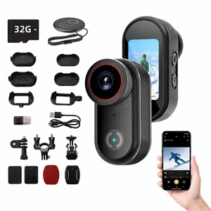 4K POV Thumb Action Camera Wearable Body Cam 32GB 1.47 HD Screen Audio Video Recording Builtin WiFi 140° Wide Angle Magnetic Back Clip Loop Recording APP Sharing for Cycling Travel Pet Work Vlog 4K POV Thumb Action Camera Wearable Body Cam 32GB 1.47 HD Screen Audio Video Recording Builtin WiFi 140° Wide Angle Magnetic Back Clip Loop Recording APP Sharing for Cycling Travel Pet Work Vlog