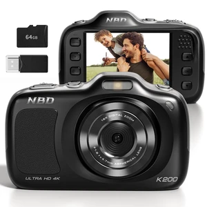 4K 64MP Digital Camera with 64GB Card and 16X ZoomEasy for Kids(Black) Autofocus Portable Compact Camera for Photography, Perfect for Teens, Kids, Adults & Beginners 4K 64MP Digital Camera with 64GB Card and 16X ZoomEasy for Kids(Black) Autofocus Portable Compact Camera for Photography, Perfect for Teens, Kids, Adults & Beginners