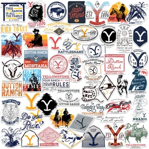 Yellowstone 2nd 50 Vinyl Stickers Waterproof Die-Cut Decals Laptop Car Yellowstone 2nd 50 Vinyl Stickers Waterproof Die-Cut Decals Laptop Car