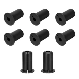 8Pcs Wall Grommets for Cables 3/4 Inch Silicone Cable Wall Bushing Feed Through Cable Routing Kit Accessories Wall Cable Pass Through for Ethernet with 7mm Hole, Black 8Pcs Wall Grommets for Cables 3/4 Inch Silicone Cable Wall Bushing Feed Through Cable Routing Kit Accessories Wall Cable Pass Through for Ethernet with 7mm Hole, Black