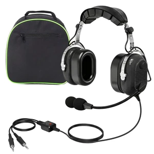Aviation Headset Pilot Noise Cancelling Headphones, Black Aviation Headset Pilot Noise Cancelling Headphones, Black