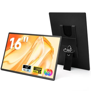 Portable Monitor for Laptop - 16" 1200P FHD Laptop Screen Extender 16:10 IPS Screen External Display with Stand Travel Monitor for PC Mac Phone Game Console Portable Monitor for Laptop - 16" 1200P FHD Laptop Screen Extender 16:10 IPS Screen External Display with Stand Travel Monitor for PC Mac Phone Game Console