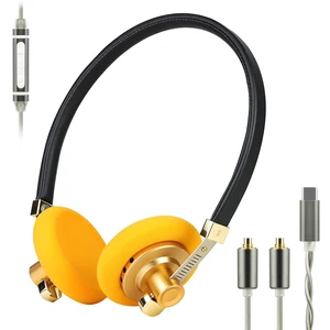 G40 Retro Open-Back Headphones, 40mm Driver, 16 Ohm Impedance, Lightweight (113g) with Breathable Ear Cushions, Durable Build, for Retro Aesthetic Fans/Home Leisure/Travel Road Trips, Type-C Mic G40 Retro Open-Back Headphones, 40mm Driver, 16 Ohm Impedance, Lightweight (113g) with Breathable Ear Cushions, Durable Build, for Retro Aesthetic Fans/Home Leisure/Travel Road Trips, Type-C Mic