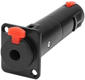 D-Type 6.35mm 1/4" TRS Panel Mount Female to Female Coupler-(Black) | Locking Stereo Audio Adapter Connector Socket for Speaker Headphone Cable Extension - 1PCS D-Type 6.35mm 1/4" TRS Panel Mount Female to Female Coupler-(Black) | Locking Stereo Audio Adapter Connector Socket for Speaker Headphone Cable Extension - 1PCS