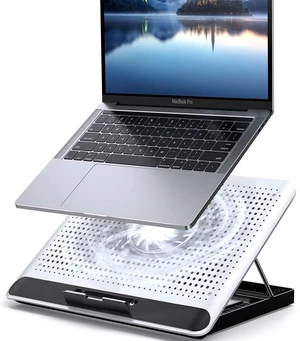 16inch Single Fan Lap Chill Mat - Aluminum Panel Laptop Cooling Pad, Heat Protection Laptop Cooler, Adjustable Foldable Long Stand, Fans Switch with dimmable-Speed, USB-A Connection Laptop Fan 16inch Single Fan Lap Chill Mat - Aluminum Panel Laptop Cooling Pad, Heat Protection Laptop Cooler, Adjustable Foldable Long Stand, Fans Switch with dimmable-Speed, USB-A Connection Laptop Fan