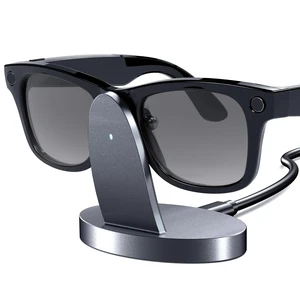 Charging Dock Compatible with Ray-Ban Meta Smart Glasses, Portable Charging Stand Work for Way-farer/Skyler/Headliner Models, LED Indicator, Pin Contact Fast Safe Charging, Space Gray Charging Dock Compatible with Ray-Ban Meta Smart Glasses, Portable Charging Stand Work for Way-farer/Skyler/Headliner Models, LED Indicator, Pin Contact Fast Safe Charging, Space Gray