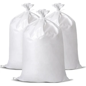 Heavy Duty Woven Sand Bags, 12 Count, 20"x30" Empty Sacks | Flood control, garden waste, grain storage & cargo handling. 50kg load capacity. Upgraded 80g/ woven material. Includes tie Heavy Duty Woven Sand Bags, 12 Count, 20"x30" Empty Sacks | Flood control, garden waste, grain storage & cargo handling. 50kg load capacity. Upgraded 80g/ woven material. Includes tie