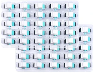 50PC SC-OM3 Fiber Optic Coupler Keystone Jack for Patch Panels /Wall Plates 50PC SC-OM3 Fiber Optic Coupler Keystone Jack for Patch Panels /Wall Plates