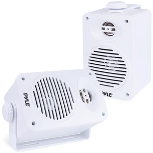 Indoor Outdoor Speakers Pair - 200 Watt Dual Waterproof 3.5 2-Way Full Range Speaker System w/ 1/2 High Compliance Polymer Tweeter - in-Home, Boat, Marine, Deck, Patio, Poolside (White) Indoor Outdoor Speakers Pair - 200 Watt Dual Waterproof 3.5 2-Way Full Range Speaker System w/ 1/2 High Compliance Polymer Tweeter - in-Home, Boat, Marine, Deck, Patio, Poolside (White)