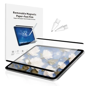 Magnetic Reusable Paper-Feel Film for iPad Pro 11" M5/M4 (2025/2024), with 2 Extra Pencil Tips, Detachable Matte Screen Protector, Anti-Glare & Bubble-Free, Scratch Resistant & HD Clarity Magnetic Reusable Paper-Feel Film for iPad Pro 11" M5/M4 (2025/2024), with 2 Extra Pencil Tips, Detachable Matte Screen Protector, Anti-Glare & Bubble-Free, Scratch Resistant & HD Clarity