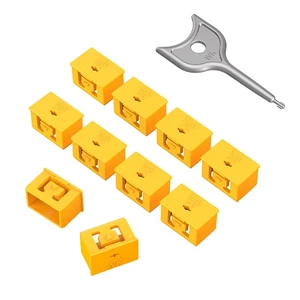 10Pcs SFP Port Lock with 1Keys,Switch Port Lock/Fiber Port Security Plug,SFP Dust Cap to Prevent Unauthorized Access,Suitable for Data Centers, Server Room,Desktops,Laptops,etc. (Yellow) 10Pcs SFP Port Lock with 1Keys,Switch Port Lock/Fiber Port Security Plug,SFP Dust Cap to Prevent Unauthorized Access,Suitable for Data Centers, Server Room,Desktops,Laptops,etc. (Yellow)