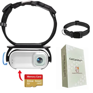 Cat Camera Collar Catcampro POV 4 Hour 4k Video Recording Pet-Friendly Cat Action *1M+ Social Media Followers* Indoor/Outdoor Camera No WiFi Needed Cat Camera Collar Catcampro POV 4 Hour 4k Video Recording Pet-Friendly Cat Action *1M+ Social Media Followers* Indoor/Outdoor Camera No WiFi Needed