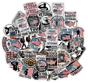 (1.5-2 Inch) 60Pcs Veteran Stickers, Patriotic USA Flag Military Decals | USA Army Navy Air Force Waterproof Vinyl Sticker Pack for Laptop Water Bottle Phone Car Gifts (1.5-2 Inch) 60Pcs Veteran Stickers, Patriotic USA Flag Military Decals | USA Army Navy Air Force Waterproof Vinyl Sticker Pack for Laptop Water Bottle Phone Car Gifts