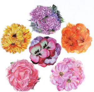 120pcs Large Waterproof Transparent Flower Stickers | Floral decals for scrapbooking, junk journaling, water bottle, card making, gift decor & DIY crafts 120pcs Large Waterproof Transparent Flower Stickers | Floral decals for scrapbooking, junk journaling, water bottle, card making, gift decor & DIY crafts
