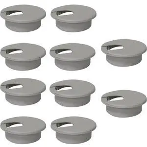 10PCS 2inch/50mm Plastic Desk Cable Cord Hole Cover Grommet, Office PC Desk Cable Cord Organizer Plastic Cover, Grey 10PCS 2inch/50mm Plastic Desk Cable Cord Hole Cover Grommet, Office PC Desk Cable Cord Organizer Plastic Cover, Grey