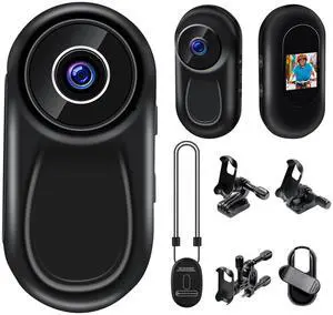 Body Camera with Audio and Video Recording Mini Action Camera 1080P Thumb Size Vlogging Cam Portable Wearable Camcorder with 360 Rotate Clip, Magnetic Clip for Traveling,Cycling,Outdoor Sports Body Camera with Audio and Video Recording Mini Action Camera 1080P Thumb Size Vlogging Cam Portable Wearable Camcorder with 360 Rotate Clip, Magnetic Clip for Traveling,Cycling,Outdoor Sports