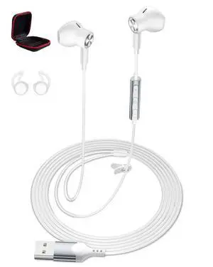 USB Earbuds with Microphone for PC Laptop 7.5ft Cord Headphones | Wired USB A Semi In Ear Buds Headset for School Students Home Office Gaming Corded Earphones for Discord Zoom Skype Laptop USB Earbuds with Microphone for PC Laptop 7.5ft Cord Headphones | Wired USB A Semi In Ear Buds Headset for School Students Home Office Gaming Corded Earphones for Discord Zoom Skype Laptop