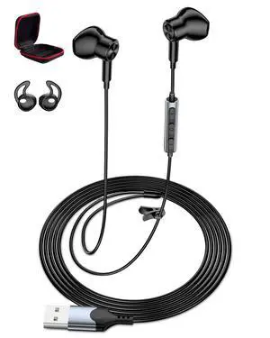 USB Earbuds with Microphone for PC Laptop 7.5ft Cord Headphones | Wired USB A Semi In Ear Buds Headset for School Students Home Office Gaming Corded Earphones for Discord Zoom Skype Laptop USB Earbuds with Microphone for PC Laptop 7.5ft Cord Headphones | Wired USB A Semi In Ear Buds Headset for School Students Home Office Gaming Corded Earphones for Discord Zoom Skype Laptop
