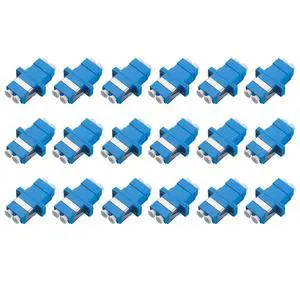 18pcs LC to LC Signlemode Fiber Optic Coupler Adapter | Female To Female, LC/LC Coupler Duplex Singlemode (SM), Single Mode Connector 18pcs LC to LC Signlemode Fiber Optic Coupler Adapter | Female To Female, LC/LC Coupler Duplex Singlemode (SM), Single Mode Connector
