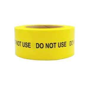 Do Not Use Tape, 2 Inch Removable Neon Yellow, 40 Yard/Roll | Writable 4-Mil Warning Tape with Bold Black Print and Clean-Remove Adhesive for Glass, Plastic and Tile. Made in USA Do Not Use Tape, 2 Inch Removable Neon Yellow, 40 Yard/Roll | Writable 4-Mil Warning Tape with Bold Black Print and Clean-Remove Adhesive for Glass, Plastic and Tile. Made in USA