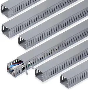 6 Pcs Open Slot Wiring Raceway Cable Duct to Hide Cables, Wires | Concealed, Adjustable, Easy To Install, Effectively Prevents Pets From Chewing On The Cables And Protects Their Safety 6 Pcs Open Slot Wiring Raceway Cable Duct to Hide Cables, Wires | Concealed, Adjustable, Easy To Install, Effectively Prevents Pets From Chewing On The Cables And Protects Their Safety