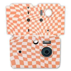 Case Orange Groovy Checkers Y2K Retro Snap-On Cover Case Orange Groovy Checkers Y2K Retro Snap-On Cover