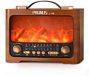 J-196 AM FM Radio with Best Reception, Bluetooth Speaker, Flame LED | TF/USB Playback, Portable, USB-C Charging, Loud Sound, Battery Operated Radios, Transistor Radios, Portable Radio AM FM J-196 AM FM Radio with Best Reception, Bluetooth Speaker, Flame LED | TF/USB Playback, Portable, USB-C Charging, Loud Sound, Battery Operated Radios, Transistor Radios, Portable Radio AM FM