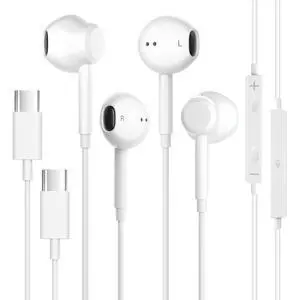 2 Pack USB C Headphones Wired for iPhone 17/16/15 Series, for iPad Pro Air 5/4/Mini 6/iPad 10th, Type C Earbuds for MacBook Pro/air, Control Microphone, Volume, Music 2 Pack USB C Headphones Wired for iPhone 17/16/15 Series, for iPad Pro Air 5/4/Mini 6/iPad 10th, Type C Earbuds for MacBook Pro/air, Control Microphone, Volume, Music