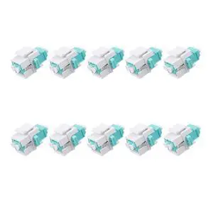 LC-LC Duplex OM3Keystone Fiber Adapter, 10pcs | LC Duplex OM3 keystone couplers, Multimode, for fiber wall plates and patch panels. Low insertion loss, snap-in design LC-LC Duplex OM3Keystone Fiber Adapter, 10pcs | LC Duplex OM3 keystone couplers, Multimode, for fiber wall plates and patch panels. Low insertion loss, snap-in design