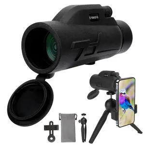 12x50 High Power Monocular Telescope for Adults | with Smartphone Holder & Tripod, Compact Monocular with Bak4 Prism and Fmc Lens,Gifts for Men Bird Watching Hiking 12x50 High Power Monocular Telescope for Adults | with Smartphone Holder & Tripod, Compact Monocular with Bak4 Prism and Fmc Lens,Gifts for Men Bird Watching Hiking