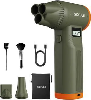 RS40 Ultra Compressed Air Duster, 260MPH & 640G Hurricane Airflow | Replace 80,000 Air Cans, 6-Gear Adjustable, Max 120 Mins Runtime with Fast Charging for Heavy-Duty Clean RS40 Ultra Compressed Air Duster, 260MPH & 640G Hurricane Airflow | Replace 80,000 Air Cans, 6-Gear Adjustable, Max 120 Mins Runtime with Fast Charging for Heavy-Duty Clean