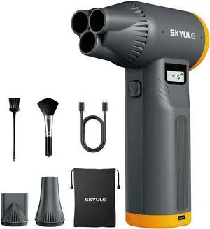 RS40 Ultra Compressed Air Duster, 260MPH & 640G Hurricane Airflow | Replace 80,000 Air Cans, 6-Gear Adjustable, Max 120 Mins Runtime with Fast Charging for Heavy-Duty Clean RS40 Ultra Compressed Air Duster, 260MPH & 640G Hurricane Airflow | Replace 80,000 Air Cans, 6-Gear Adjustable, Max 120 Mins Runtime with Fast Charging for Heavy-Duty Clean