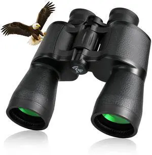 Binoculars for Adults,10x50 High Powered Binoculars for Bird Watching | Compact Binoculars with Carrying Bag & Strap Waterproof Low Light Vision for Hunting Camping Travel Cruise Hiking Sports Binoculars for Adults,10x50 High Powered Binoculars for Bird Watching | Compact Binoculars with Carrying Bag & Strap Waterproof Low Light Vision for Hunting Camping Travel Cruise Hiking Sports