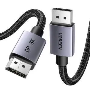 VESA 8K@60Hz DisplayPort 1.4 Cable 10FT | 8K@60Hz 4K@240Hz, 32.4Gbps, HDR HDCP DSC 1.2a, FreeSync G-Sync, Aluminum Braided Compatible Monitor, Graphics, PC, HDTV VESA 8K@60Hz DisplayPort 1.4 Cable 10FT | 8K@60Hz 4K@240Hz, 32.4Gbps, HDR HDCP DSC 1.2a, FreeSync G-Sync, Aluminum Braided Compatible Monitor, Graphics, PC, HDTV