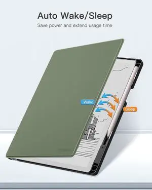 Case for Remarkable Paper Pure 10.3" 2026 with Pen Holder, Celadon | Lightweight Hard Shell Protective Cover with Built-in Pen Holder, Auto Sleep/Wake, Slim Folio Design Case for Remarkable Paper Pure 10.3" 2026 with Pen Holder, Celadon | Lightweight Hard Shell Protective Cover with Built-in Pen Holder, Auto Sleep/Wake, Slim Folio Design