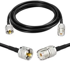 PL-259 UHF CB Coax Cable 6FT RG58 PL-259 UHF Male to Female Jumper | PL259 to SO239 Cable 50 Ohm for CB Radio, Antenna Analyzer, Scanner, Dummy Load, SWR Meter etc PL-259 UHF CB Coax Cable 6FT RG58 PL-259 UHF Male to Female Jumper | PL259 to SO239 Cable 50 Ohm for CB Radio, Antenna Analyzer, Scanner, Dummy Load, SWR Meter etc