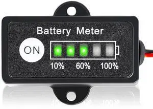 12V 24V 36V 48V Battery Indicator, Waterproof Universal LED Display Ba-ttery Meter Gauge for Lithium, LiFePO4, Lead-Acid (24V Pb-Acid Battery Indicator) 12V 24V 36V 48V Battery Indicator, Waterproof Universal LED Display Ba-ttery Meter Gauge for Lithium, LiFePO4, Lead-Acid (24V Pb-Acid Battery Indicator)