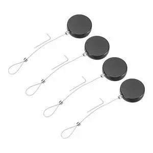 3.3ft Retractable Cable Lock with Latch Remote Control Security Locks with Adjustable Cord Tether Anti Theft for Laptop, TV, 150 G, Black, 4 Pack 3.3ft Retractable Cable Lock with Latch Remote Control Security Locks with Adjustable Cord Tether Anti Theft for Laptop, TV, 150 G, Black, 4 Pack