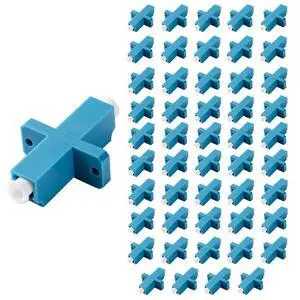 50Pcs LC-UPC Fiber Optical Coupler Simplex Cable Adapter Wing Connector 50Pcs LC-UPC Fiber Optical Coupler Simplex Cable Adapter Wing Connector