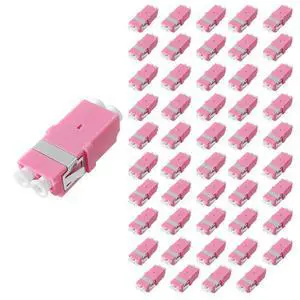 50Pcs LC OM4 Fiber Optical Coupler Duplex Cable Adapter SHORT Connector 50Pcs LC OM4 Fiber Optical Coupler Duplex Cable Adapter SHORT Connector