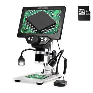 7 in LCD Digital Microscope HD Light Magnifying Glass Coin Supplies | 1200X1080P HD,16GB TF card,wired remote,electronic microscope,7 inch microscope,soldering tools,jewelry microscope 7 in LCD Digital Microscope HD Light Magnifying Glass Coin Supplies | 1200X1080P HD,16GB TF card,wired remote,electronic microscope,7 inch microscope,soldering tools,jewelry microscope