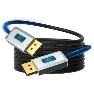 16K DisplayPort 2.1 Cable 40Gbps Display Port Cord 33FT/10M | DP 2.1 Cable Support HDR/HDCP/DSC 1.2a, FreeSync G-Sync for Gaming Monitor 5090 7900XTX 16K DisplayPort 2.1 Cable 40Gbps Display Port Cord 33FT/10M | DP 2.1 Cable Support HDR/HDCP/DSC 1.2a, FreeSync G-Sync for Gaming Monitor 5090 7900XTX