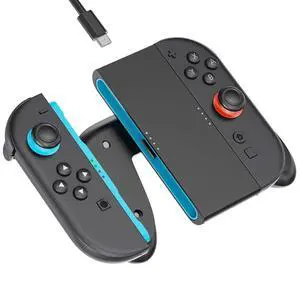 Controller Grip for Switch 2, Grip for Nintendo Switch 2 J0ycon with Magnetic Charging and Type-C Fast Charge, Compatible with Nintendo Switch 2 J0y-con Grip Durable ABS for Comfortable Gaming-Black Controller Grip for Switch 2, Grip for Nintendo Switch 2 J0ycon with Magnetic Charging and Type-C Fast Charge, Compatible with Nintendo Switch 2 J0y-con Grip Durable ABS for Comfortable Gaming-Black