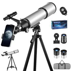 90mm Aperture 600mm Telescopes for Adults,Portable High Powered Refractor Telescopes with 2 Eyepieces,Travel Telescope with Carry Bag,Phone Adapter, Astronomy Beginners Gift 90mm Aperture 600mm Telescopes for Adults,Portable High Powered Refractor Telescopes with 2 Eyepieces,Travel Telescope with Carry Bag,Phone Adapter, Astronomy Beginners Gift