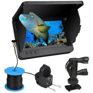 Underwater Camera IP67 Waterproof IR Night Vision Fish Finder | Submersible Fishing Camera, ultra-wide lens & 7-inch display, cable, ideal for lake and offshore angling Underwater Camera IP67 Waterproof IR Night Vision Fish Finder | Submersible Fishing Camera, ultra-wide lens & 7-inch display, cable, ideal for lake and offshore angling