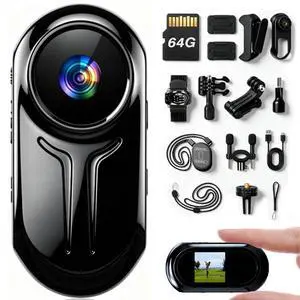 Upgraded 1080P Mini Body Cameras with Audio and Video Recording, POV Camera, Thumb Size Sport Action Camera, Hand Free Camcorder for Cycling,Travel,Pet,Vlogging (Black) Upgraded 1080P Mini Body Cameras with Audio and Video Recording, POV Camera, Thumb Size Sport Action Camera, Hand Free Camcorder for Cycling,Travel,Pet,Vlogging (Black)