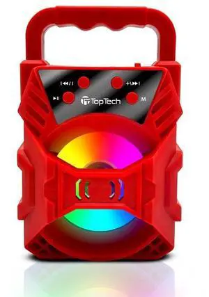 Audio Blade-4 400W Bluetooth Speaker, Portable 3-Inch Wireless Speaker with LED Lights, TWS Functionality, Karaoke Mode, 6-Hour Rechargeable Battery, USB Drive, TF Card, AUX, FM Radio, Red Audio Blade-4 400W Bluetooth Speaker, Portable 3-Inch Wireless Speaker with LED Lights, TWS Functionality, Karaoke Mode, 6-Hour Rechargeable Battery, USB Drive, TF Card, AUX, FM Radio, Red